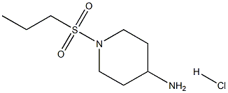 1-(丙烷-1-磺酰)哌啶-4-胺盐酸 结构式