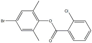 4-bromo-2,6-dimethylphenyl 2-chlorobenzoate 结构式