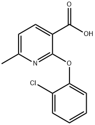 2-(2-Chlorophenoxy)-6-methylnicotinic acid 结构式