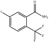 5-碘-2-(三氟甲基)苯甲酰胺 结构式