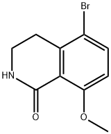 5-溴-8-甲氧基-3,4-二氢异喹啉-1(2H)-酮 结构式