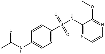 Acetamide, N-[4-[[(3-methoxy-2-pyrazinyl)amino]sulfonyl]phenyl]- 结构式