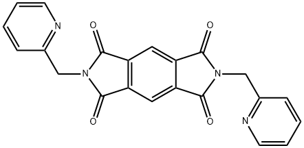 N,N-BIS-(2-PYRIDYLMETHYL)PYROMELLITICDIIMIDE 结构式