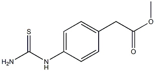 methyl 2-(4-thioureidophenyl)acetate 结构式