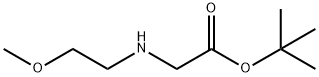 叔-丁基 2-[(2-甲氧基乙基)氨基]醋酸盐 结构式