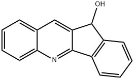 11H-indeno[1,2-b]quinolin-11-ol 结构式