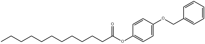 4-(苄氧基)苯基十二烷酸酯 结构式
