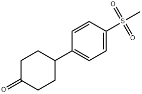4-[4-(Methylsulfonyl)phenyl]cyclohexanone 结构式