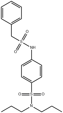 4-[(benzylsulfonyl)amino]-N,N-dipropylbenzenesulfonamide 结构式