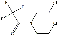 N,N-bis(2-chloroethyl)-2,2,2-trifluoroacetamide 结构式