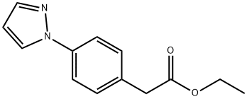 Benzeneacetic acid, 4-(1H-pyrazol-1-yl)-, ethyl ester 结构式