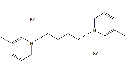 1,1'-TETRAMETHYLENEBIS(3,5-DIMETHYLPYRIDINIUM BROMIDE) 结构式