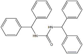 1,3-bis(diphenylmethyl)urea 结构式