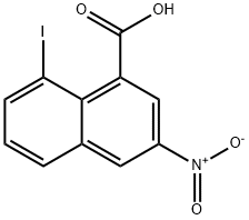 8-碘-3-硝基-1-萘甲酸 结构式