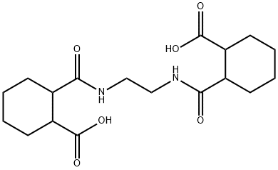 2-{[(2-{[(2-carboxycyclohexyl)carbonyl]amino}ethyl)amino]carbonyl}cyclohexanecarboxylic acid 结构式