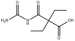 Butanoic acid, 2-[[(aminocarbonyl)amino]carbonyl]-2-ethyl- 结构式