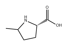 (2S)-5-Methylpyrrolidine-2-carboxylic acid 结构式