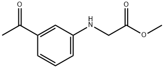 Glycine, N-(3-Acetylphenyl)-, Methyl Ester 结构式