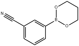 3-(1,3,2-二氧杂硼杂环己烷-2-基)苯甲腈 结构式