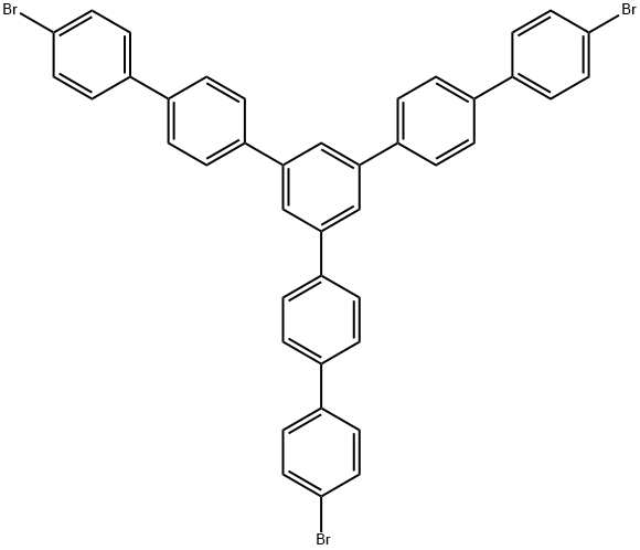 1,3,5-tris-(4-bromo-1,1'-diphenyl-4'-yl)benzene 结构式