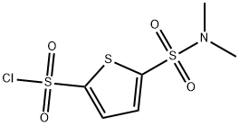 5-(N,N-二甲基氨磺酰基)噻吩-2-磺酰氯 结构式