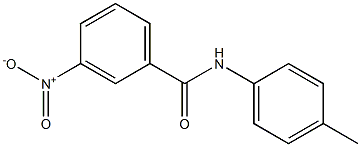 N-(4-methylphenyl)-3-nitrobenzamide 结构式