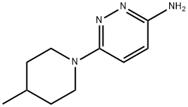 6-(4-甲基哌啶-1-基)哒嗪-3-胺 结构式
