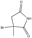 3-溴-3-甲基-吡咯烷-2,5-二酮 结构式