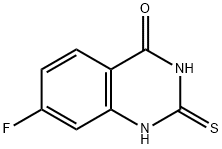 7-FLUORO-2-MERCAPTOQUINAZOLIN-4(3H)-ONE 结构式