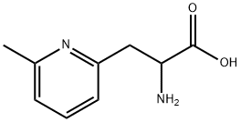 2-氨基-3-(6-甲基吡啶-2-基)丙酸 结构式
