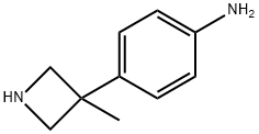 4-(3-Methyl-3-azetidinyl)benzenamine 结构式