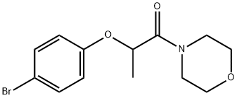 2-(4-bromophenoxy)-1-(morpholin-4-yl)propan-1-one 结构式