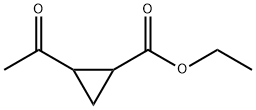 Cyclopropanecarboxylic acid, 2-acetyl-, ethyl ester 结构式