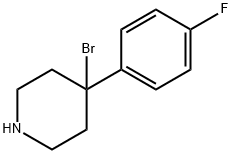 Piperidine, 4-bromo-4-(4-fluorophenyl)- 结构式
