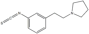 3-(2-pyrrolidinylethyl)benzeneisothiocyanate 结构式