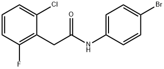 N-(4-bromophenyl)-2-(2-chloro-6-fluorophenyl)acetamide 结构式