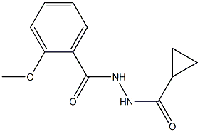 N'-(cyclopropylcarbonyl)-2-methoxybenzohydrazide 结构式