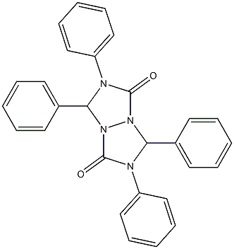 2,3,6,7-tetraphenyl-hexahydro-[1,2,4]triazolo[1,2-a][1,2,4]triazole-1,5-dione 结构式