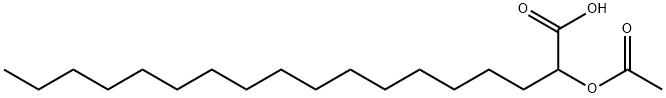 O-acetyl 2-hydroxyoctadecanoic acid 结构式