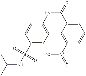 N-{4-[(isopropylamino)sulfonyl]phenyl}-3-nitrobenzamide 结构式