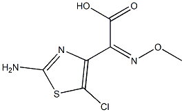 (Z)-2-(2-AMINO-5-CHLOROTHIAZOL-4-YL)-2-(METHOXYIMINO)ACETIC ACID 结构式