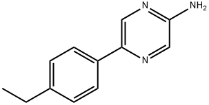 2-Amino-5-(4-ethylphenyl)pyrazine 结构式