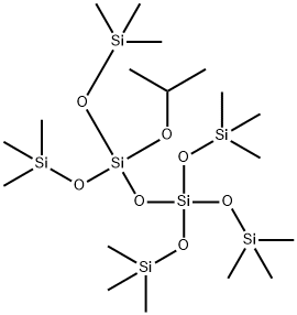 Tetrasiloxane, 1,1,1,7,7,7-hexamethyl-3-(1-methylethoxy)-3,5,5-tris[(trimethylsilyl)oxy]- 结构式