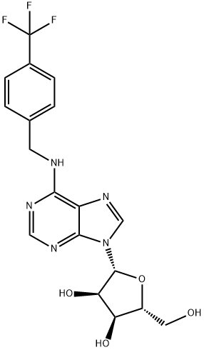 N6-(4-Trifluoromethylbenzyl)adenosine 结构式