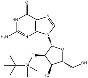 2'-O-(tert-butyl-dimethyl-silanyl)-guanosine 结构式