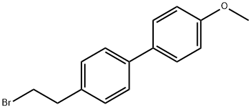4-(4-甲氧苯基)苯乙基溴 结构式