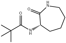 (S)-(+)-3-((2',2'-Dimethylpropionyl)amino)-caprolactam 结构式