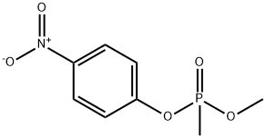(4-硝基苯基)甲基膦酸甲酯 结构式