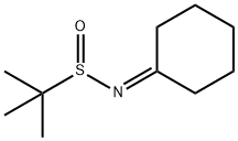 N-cyclohexylidene-2-methylpropane-2-sulfinamide 结构式