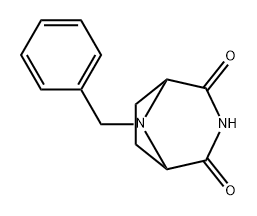 8-苄基-3,8-二氮杂双环[3.2.1]辛烷-2,4-二酮 结构式